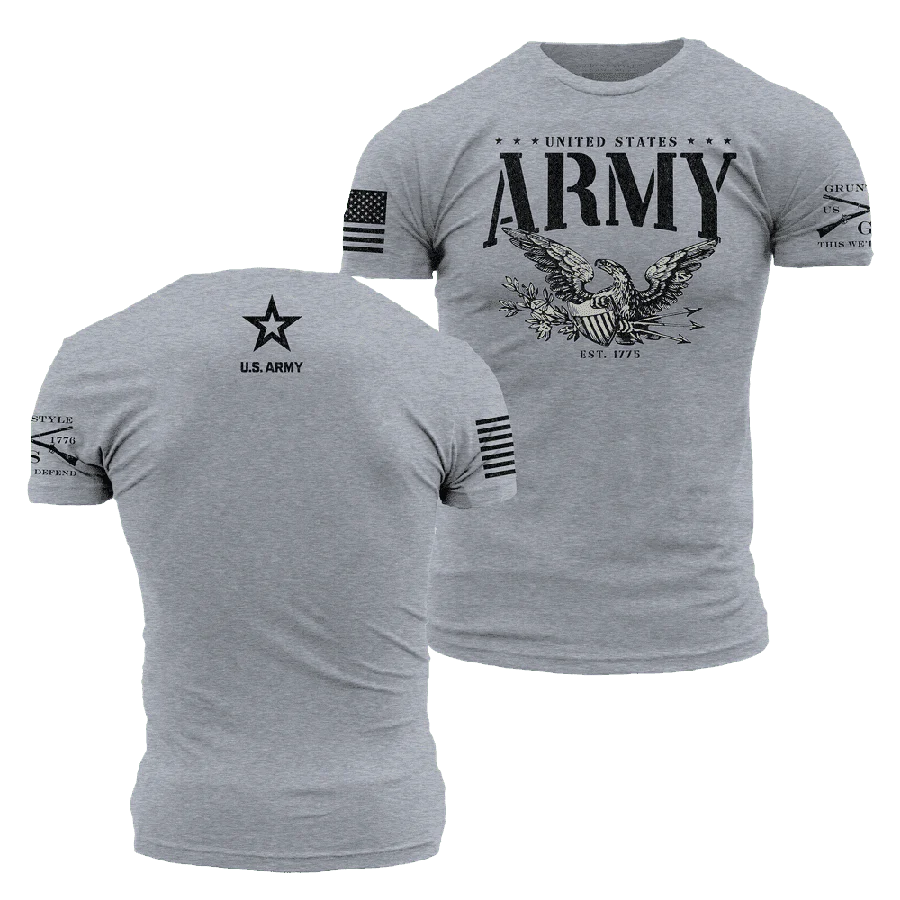 Army - Eagle T-Shirt - Dark Heather Gray