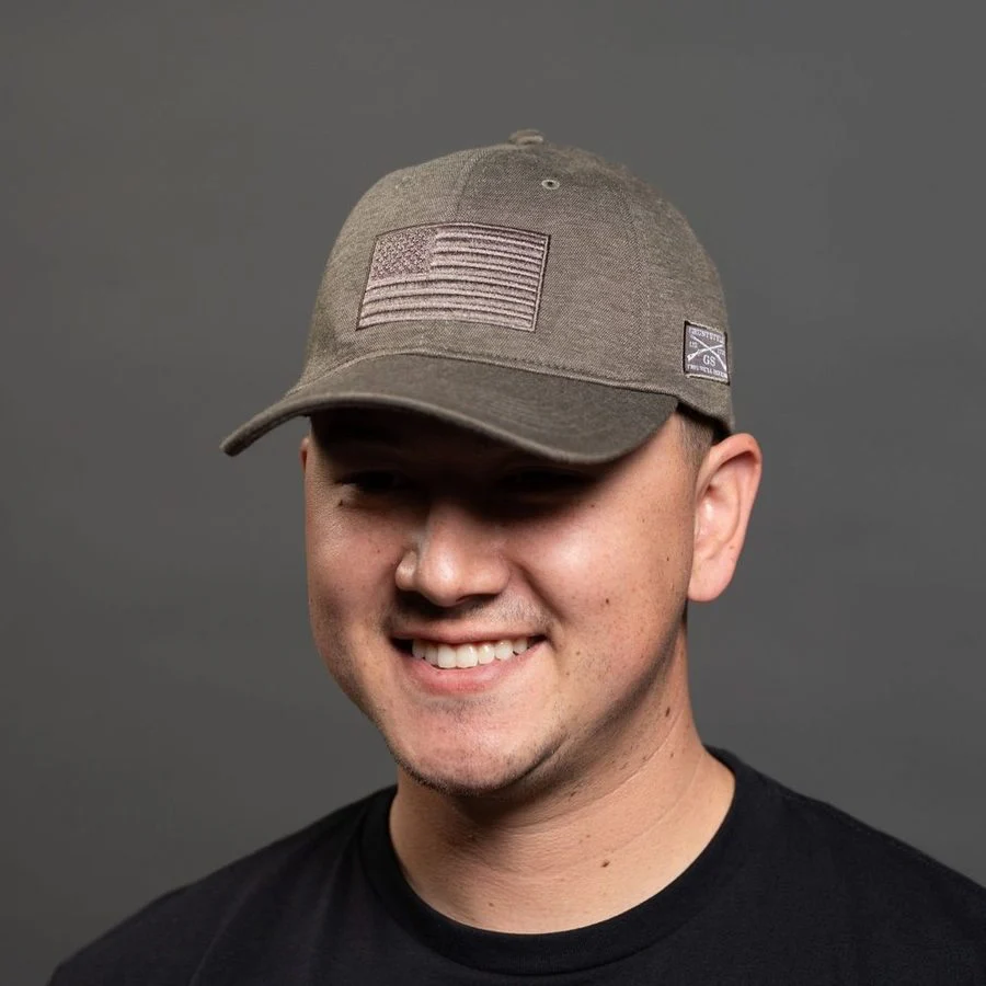 Blackout Flag Stretch Fit Hat - Military Green - Image 2