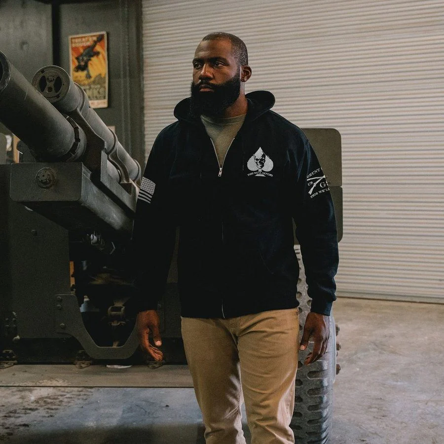 Death Dealer Full-Zip Hoodie - Black - Image 4