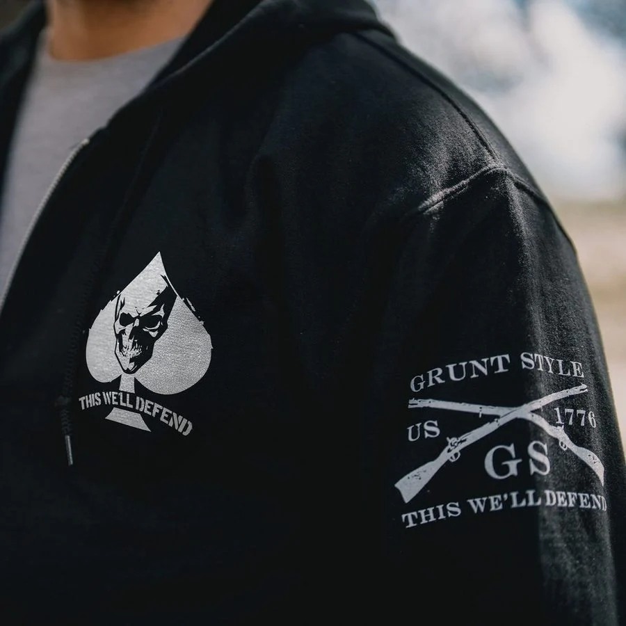 Death Dealer Full-Zip Hoodie - Black - Image 5