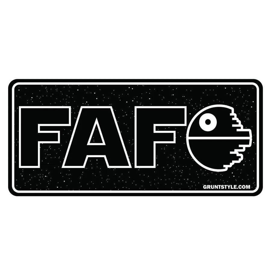 FAFO Starship Sticker