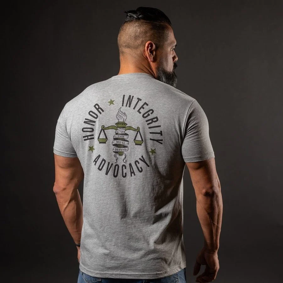 Grunt Style Foundation Advocacy T-Shirt - Dark Heather Gray - Image 2