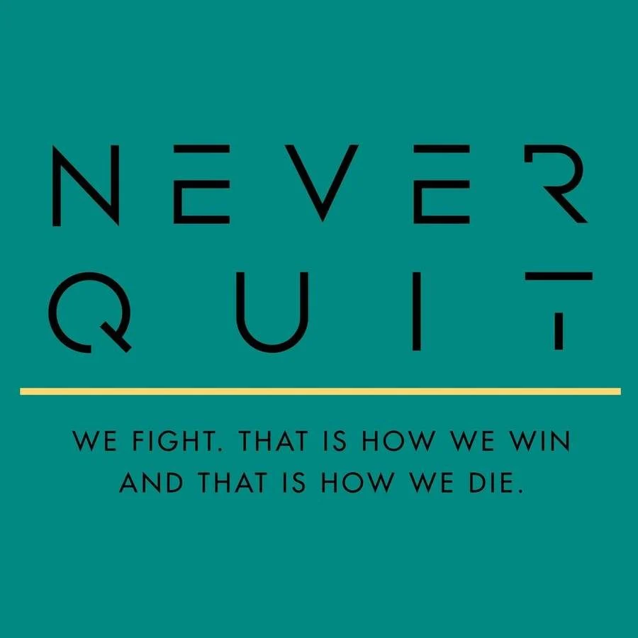 Never Quit Muscle Tank - Heather Aqua - Image 2