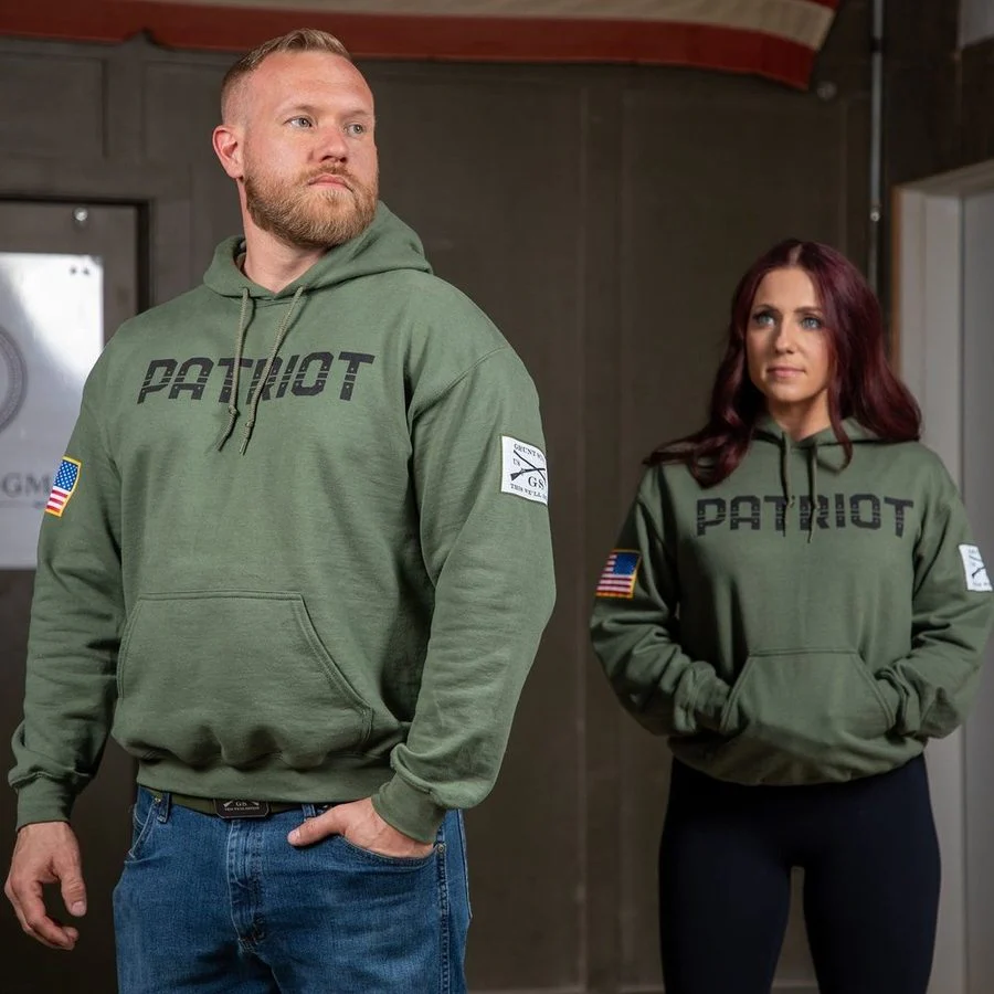 Patriot Hoodie - Military Green - Image 2