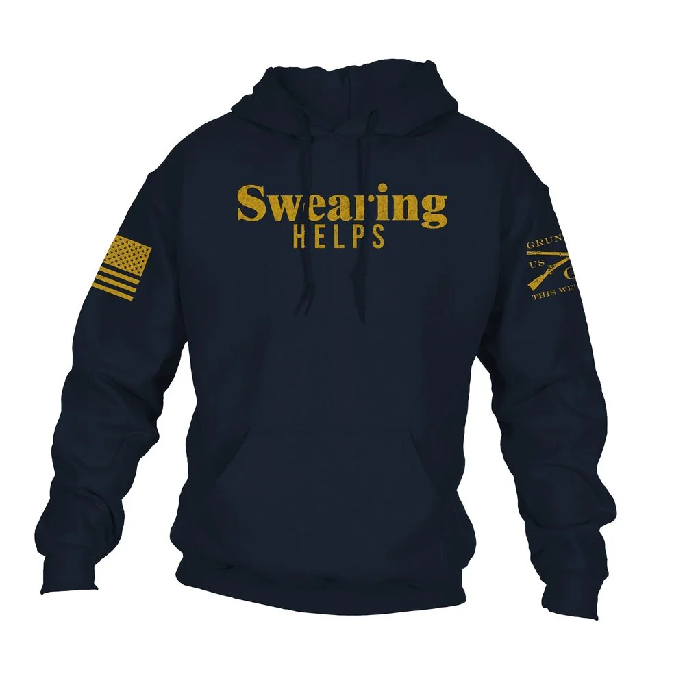 Swearing Helps Hoodie - Navy