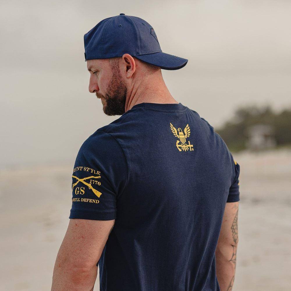 USN - Est. 1775 2.0 T-Shirt - Navy - Image 4