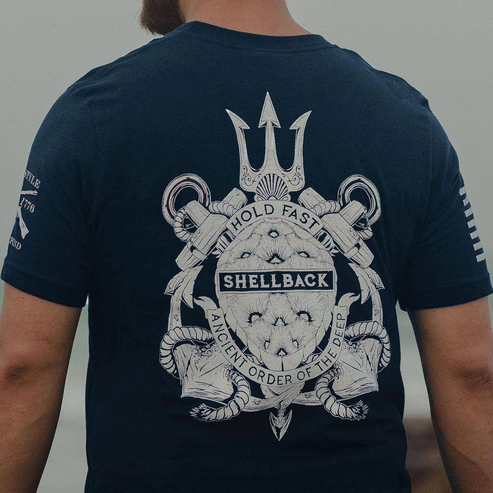 USN - Shellback Seal T-Shirt - Navy - Image 3