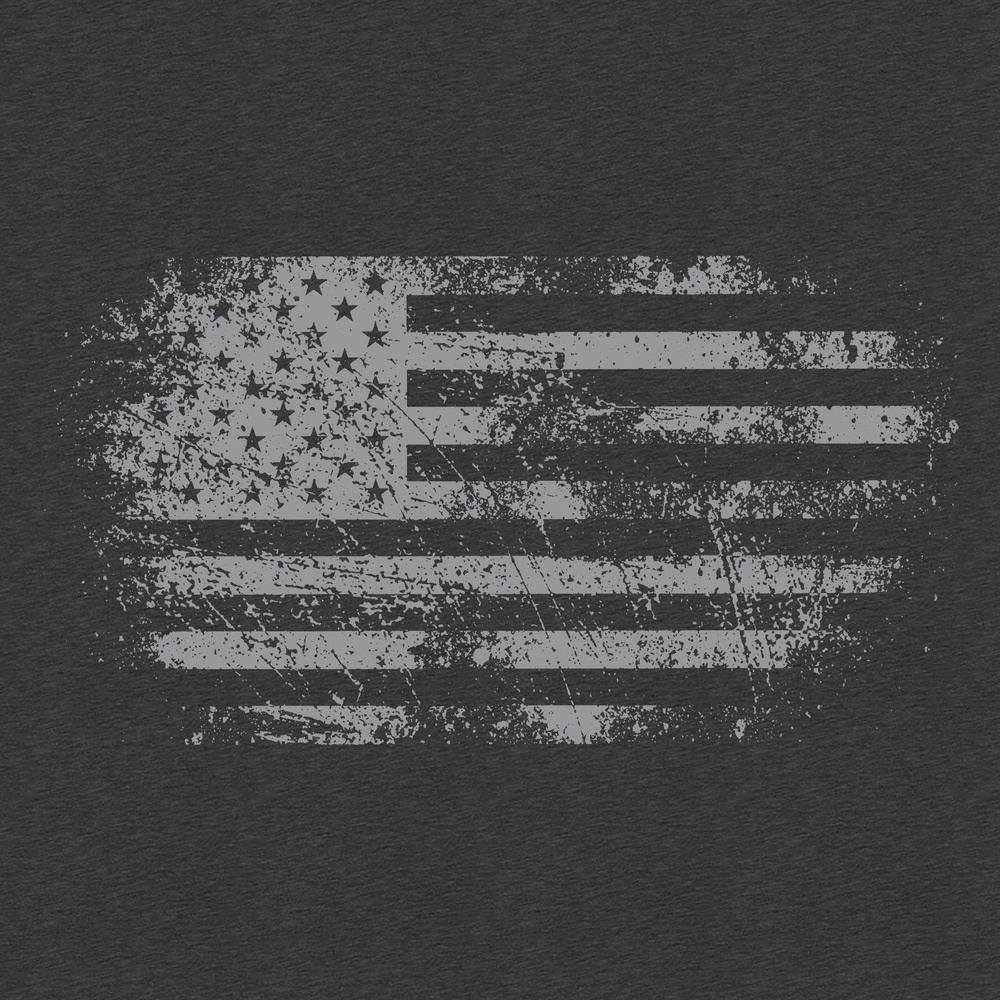 Vintage American Hoodie - Dark Heather - Image 3