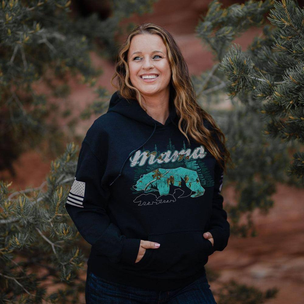 Women's Mama Bear Realtree Xtra® Sea Glass Hoodie - Black - Image 2