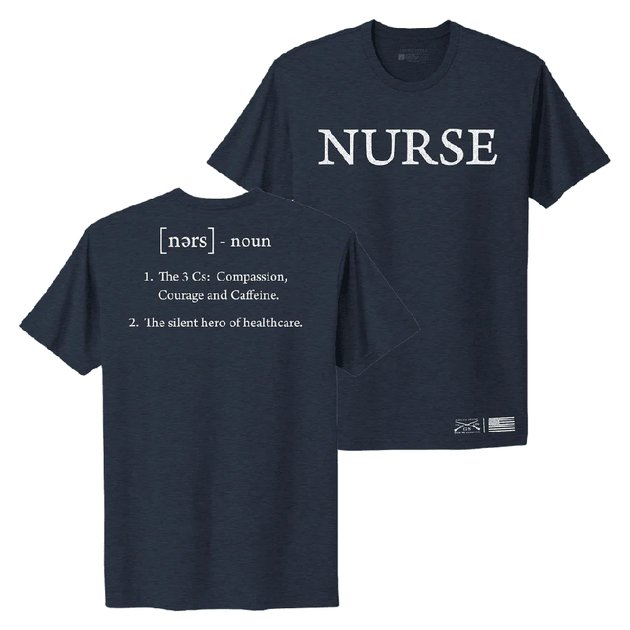 Women's Nurse Defined Boyfriend Fit T-Shirt - Midnight Navy