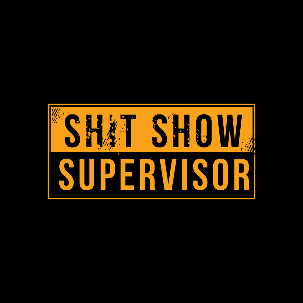 Women's Sh*t Show Supervisor V-Neck - Black - Image 6